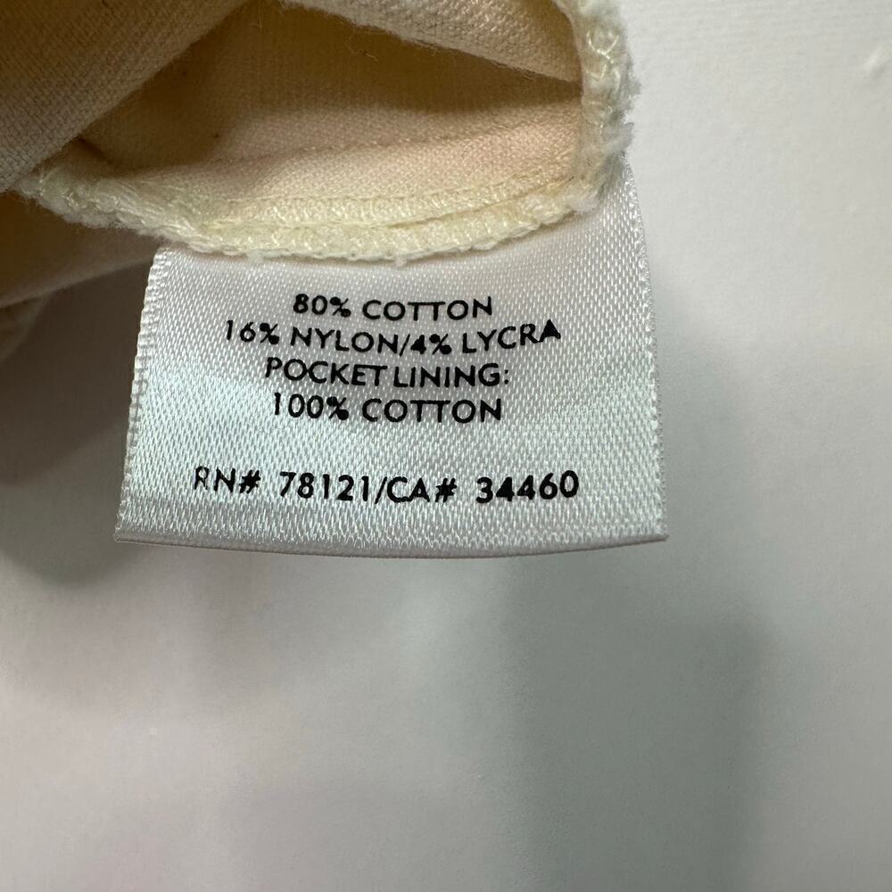 Eileen Fisher Petites Cream Denim Skinny Jeans - Picture 7 of 8